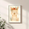 Llama Nursery Wall Art Print | Boho Animal Watercolour | Digital Download