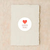 Love You Stickers – Minimal Valentine Gift Seals - Sticksy Prints Australia