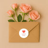 Love You Stickers – Minimal Valentine Gift Seals