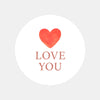 Love You Stickers – Minimal Valentine Gift Seals