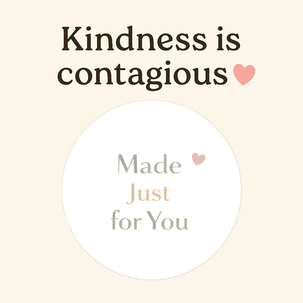 Made Just For You Stickers | Neutral Small Business Packaging Labels | Handmade Order Stickers Australia