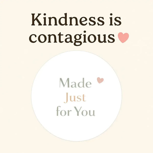 Made Just For You Stickers | Neutral Small Business Packaging Labels | Handmade Order Stickers Australia - Sticksy Prints Australia