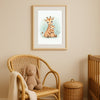 Mama & Baby Giraffe Nursery Print – Safari Nursery Wall Art Neutral Baby Room Decor Watercolour Giraffe Artwork