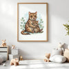 Mama & Baby Quoll Nursery Print – Australian Animal Wall Art Neutral Baby Room Decor Watercolour Quoll Artwork