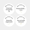 Minimalist Funny Teen Behaviour Stickers – Personalised Teacher Reward Stickers for High School Students - Sticksy Prints Australia