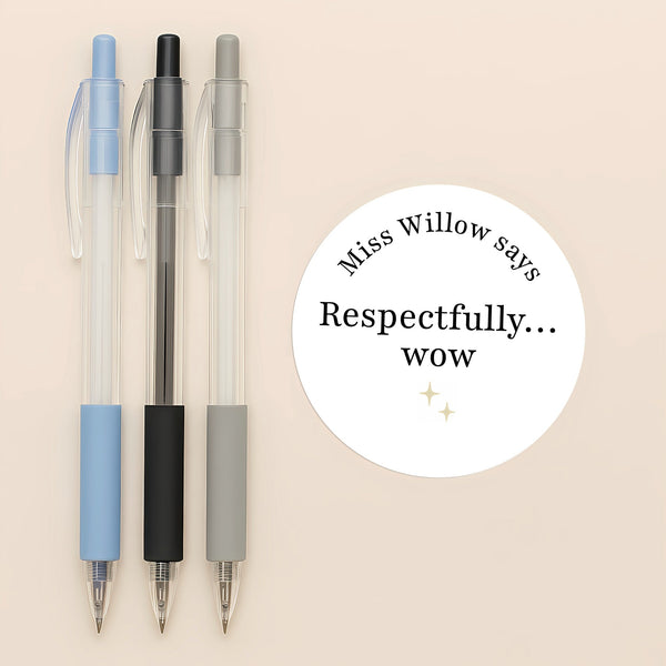 Minimalist Funny Teen Behaviour Stickers – Personalised Teacher Reward Stickers for High School Students