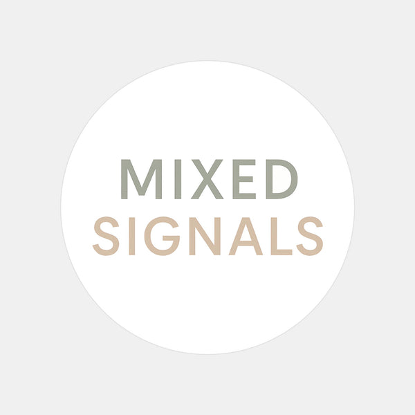 Mixed Signals Sticker – Funny Dating Sticker for Journals Planners & Modern Dating Awareness