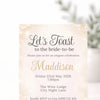 Personalised Hens Party Invitation | Champagne Toast Elegant Glam | Printed 4×6 Invite - Sticksy Prints Australia