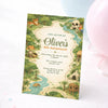 Personalised Jungle Adventure Birthday Invitations | Explorer Map Kids Party Invite - Sticksy Prints Australia