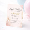 Personalised Hens Party Invitation | Modern Glam Blush & Gold | Printed 4×6 Invite - Sticksy Prints Australia