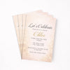 Personalised Hens Party Invitation | Champagne Sparkle Blush & Gold | Printed 4×6 Invite - Sticksy Prints Australia