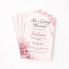 Personalised Hens Party Invitation | Wine Inspired Modern Glam Blush & Gold | Printed 4×6 Invite - Sticksy Prints Australia