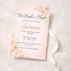 Personalised Hens Party Invitation | Romantic Floral Blush & Gold | Printed 4×6 Invite - Sticksy Prints Australia