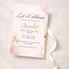 Personalised Hens Party Invitation | Modern Glam Blush & Gold | Printed 4×6 Invite - Sticksy Prints Australia
