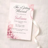 Personalised Hens Party Invitation | Wine Inspired Modern Glam Blush & Gold | Printed 4×6 Invite - Sticksy Prints Australia