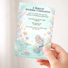 Personalised Mermaid Birthday Party Invitations Printed Under the Sea Kids Invite - Sticksy Prints Australia