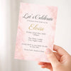 Personalised Hens Party Invitation | Blush Marble Modern Glam | Printed 4×6 Invite - Sticksy Prints Australia