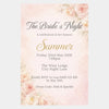 Personalised Hens Party Invitation | Romantic Floral Blush & Gold | Printed 4×6 Invite - Sticksy Prints Australia