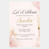 Personalised Hens Party Invitation | Modern Glam Blush & Gold | Printed 4×6 Invite - Sticksy Prints Australia