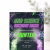 Personalised Mad Science Birthday Party Invitations Printed - Sticksy Prints Australia