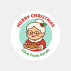 Mrs Claus Christmas Stickers – Personalised Name Label