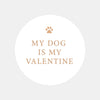 My Dog Is My Valentine Stickers – Funny Dog Lover Valentine Labels