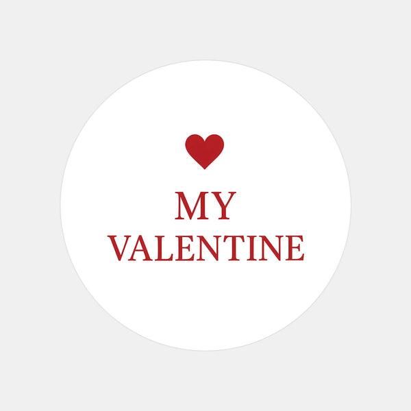 My Valentine Stickers – Classic Red Valentine Gift Seals