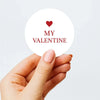 My Valentine Stickers – Classic Red Valentine Gift Seals - Sticksy Prints Australia