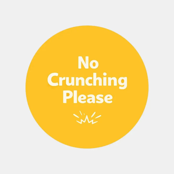 No Crunching Please Stickers | Bright Do Not Crush Parcel Labels for Small Businesses - Sticksy Prints Australia