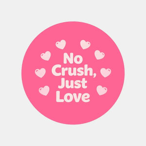 No Crush, Just Love Stickers | Cute Do Not Squash Parcel Labels for Small Businesses
