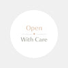 Open With Care Stickers | Neutral Packaging Labels for Small Business | Fragile Order Stickers Australia
