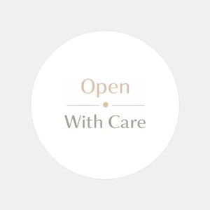 Open With Care Stickers | Neutral Packaging Labels for Small Business | Fragile Order Stickers Australia