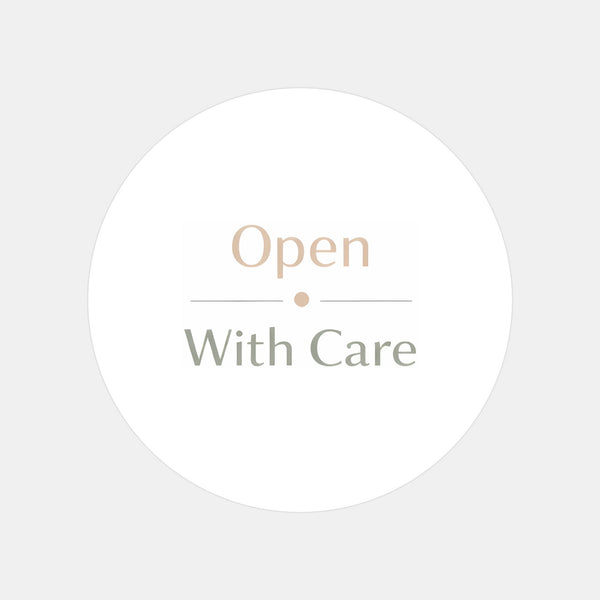 Open With Care Stickers | Neutral Packaging Labels for Small Business | Fragile Order Stickers Australia