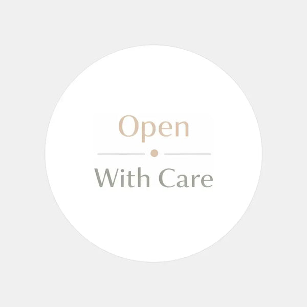 Open With Care Stickers | Neutral Packaging Labels for Small Business | Fragile Order Stickers Australia - Sticksy Prints Australia