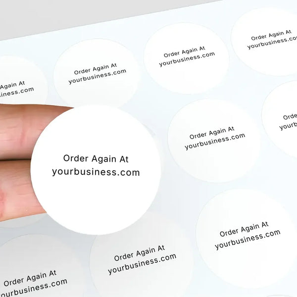 Order Again At Website Stickers | Personalised Business Packaging Labels - Sticksy Prints Australia