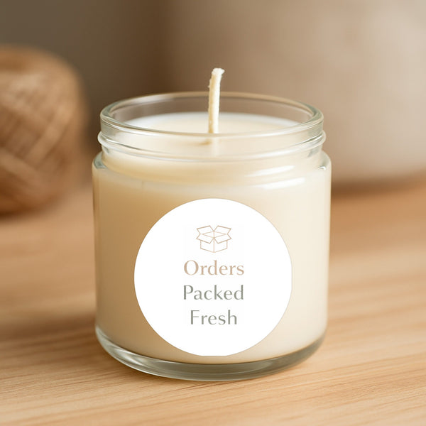 Orders Packed Fresh Stickers | Small Business Packaging Labels | Neutral Thank You Stickers Australia