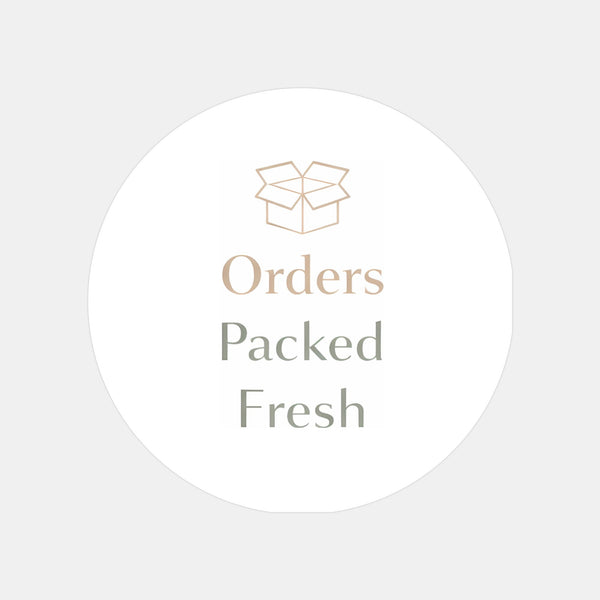 Orders Packed Fresh Stickers | Small Business Packaging Labels | Neutral Thank You Stickers Australia