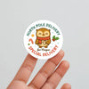Owl Personalised Christmas Stickers – North Pole Delivery Label - Sticksy Prints Australia