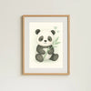 Panda Nursery Wall Art Print | Woodland Animal Watercolour | Digital Download