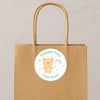 Pastel Bear Thank You Stickers – Custom Name Kids Birthday Party Favour Labels - Sticksy Prints Australia