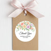 Pastel Garden Rose Wedding Thank You Stickers | Personalised Floral Favour Labels