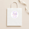 Pastel Pegasus Thank You Stickers – Custom Name Kids Birthday Party Favour Labels