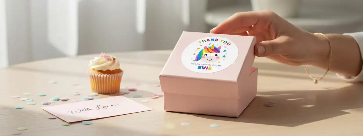 Cute and Colourful Birthday Party Stickers