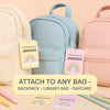 Pastel Rainbow Kids Bag Tags Printable Personalised Name Tags A4 Canva Template