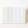 Pastel Rainbow Pencil Label Template – Editable Slim Name Labels (Canva Printable) - Sticksy Prints Australia