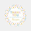 Pastel Rainbow Thank You Stickers – Custom Name Kids Birthday Party Favour Labels - Sticksy Prints Australia