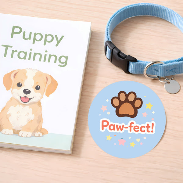 Paw-fect Pet Training Stickers | Paw Print Reward Stickers | Positive Reinforcement