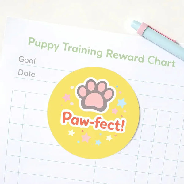Paw-fect Pet Training Stickers | Paw Print Reward Stickers | Positive Reinforcement - Sticksy Prints Australia