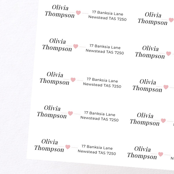 Personalised Address Labels 70×25mm | Custom Name & Address Stickers