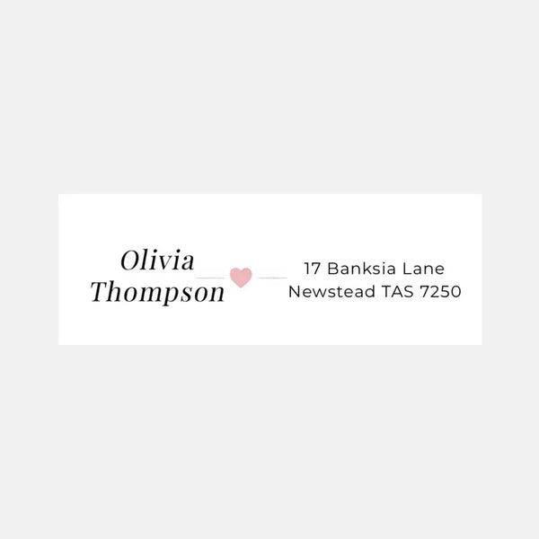 Personalised Address Labels 70×25mm | Custom Name & Address Stickers - Sticksy Prints Australia